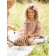 Antoinette Dress with Raspberry Crumble Hand Smocking made with Liberty Poppies & Daisies Fabric