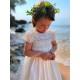 Diana Special Occasion Dress with Forget Me Not Hand Smocking