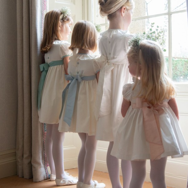 Diana Special Occasion Dress with Lily of the Valley Hand Smocking