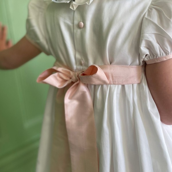 Diana Special Occasion Dress with Seashell Hand Smocking