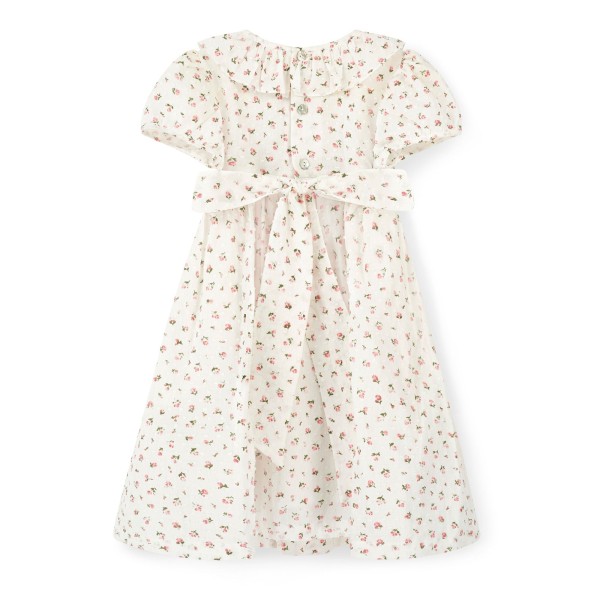 Katherine Johnson Dress Rosebud Plumetti with Vintage Rose Hand Smocking