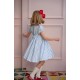 Thatcher Dress Sailor Stripe with White Heart Hand Smocking