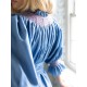 Ada Lovelace Dress Chambray with Berries and Cream Hand Smocking