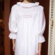 Bessie Coleman Women's Dress Moonstone Cotton with Kir Royale Hand Smocking