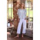 Cleopatra Blouse Maine Stripe with Seaside Hand Smocking Edition 39