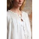 Cleopatra Jacket Latte Stripe with Coffee Cream Hand Smocking Edition 4