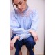 Scholl Blouse Oxford Stripe with Orange Blossom Hand Smocking Edition 62