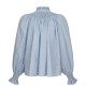 Scholl Blouse Periwinkle Ditsy with Blue Mist Hand Smocking Edition 63